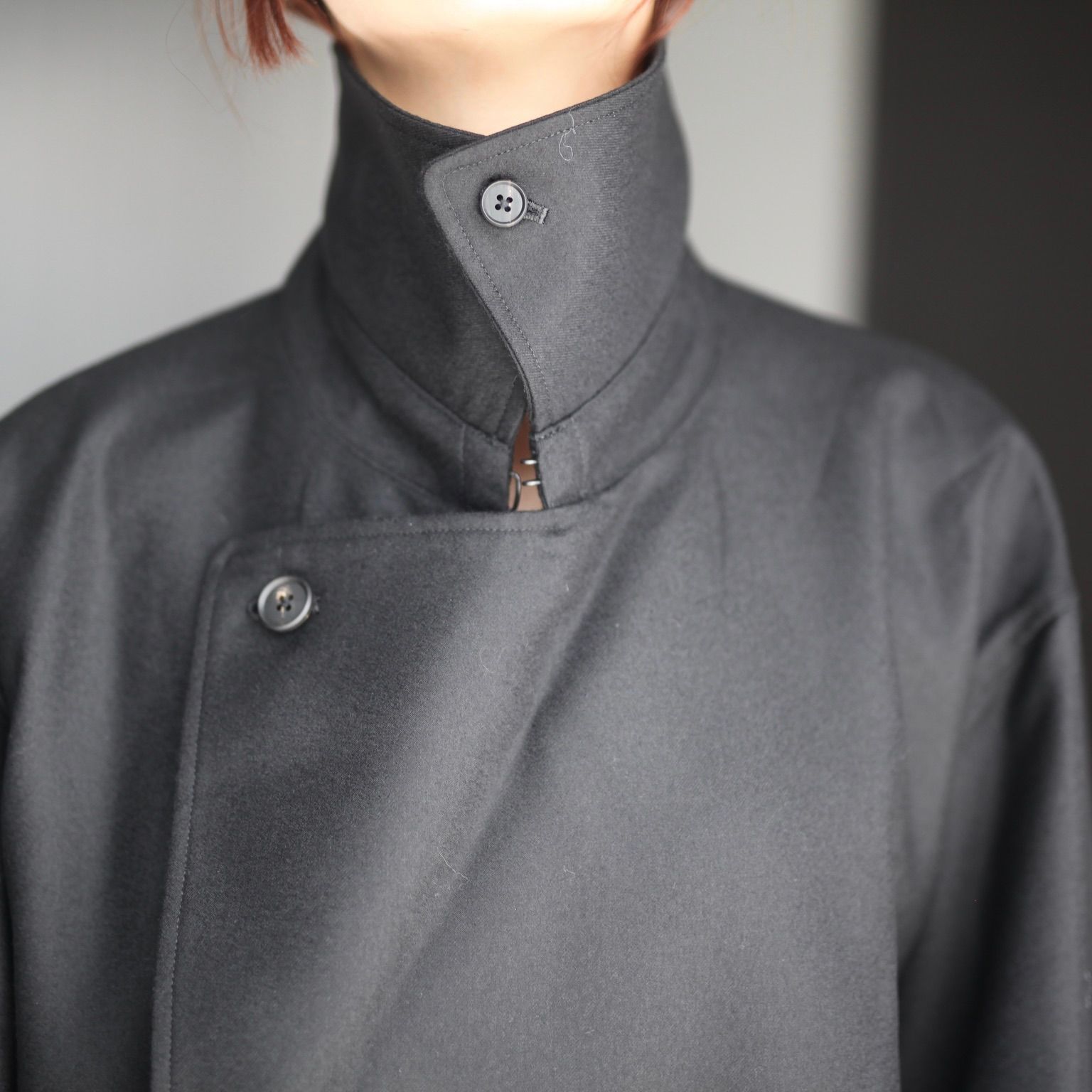 【残りわずか】Wool Flannel Oversized Double Breasted Coat