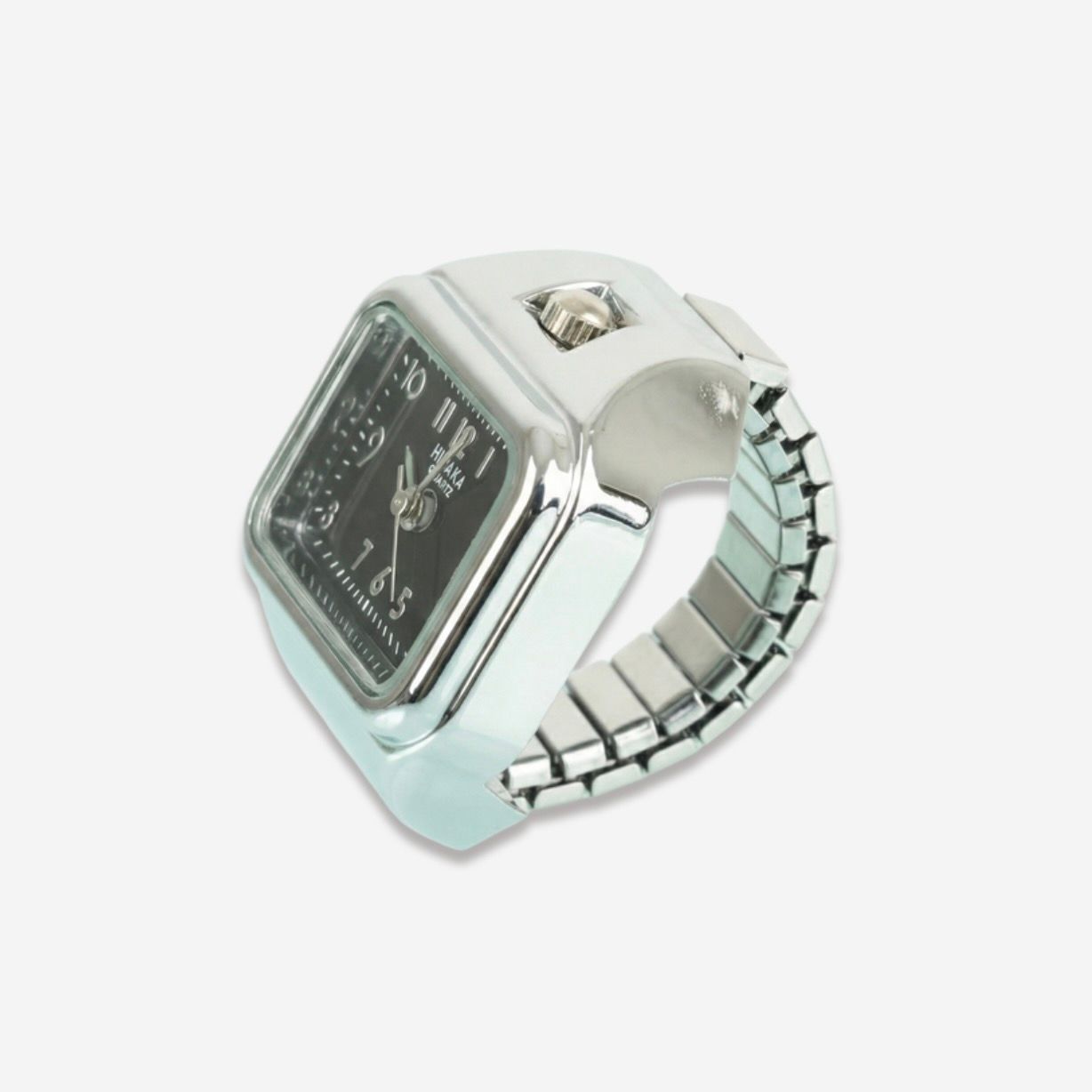【残り一点】E/W Ring Watch(SILVER×BLACK)
