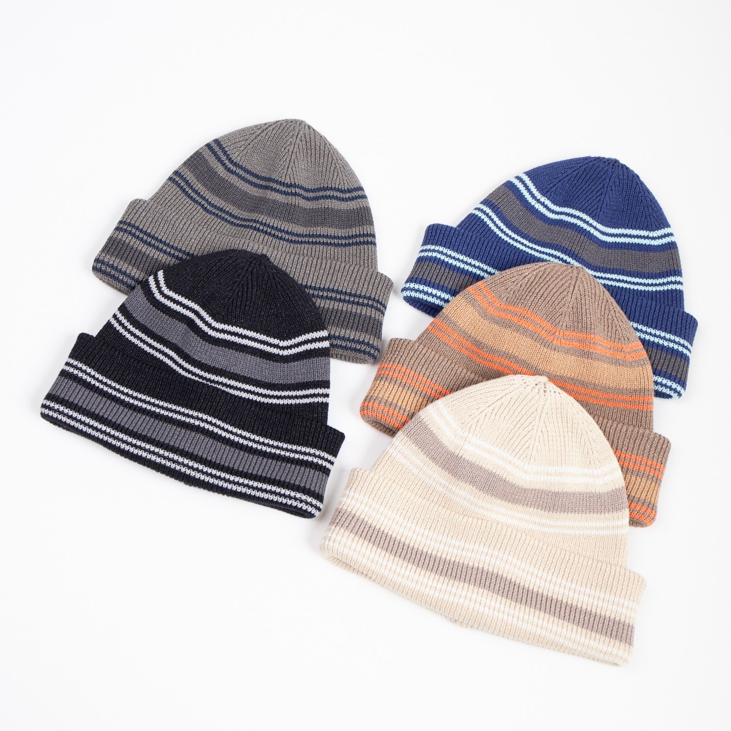 【残り一点】RV Border Short Beanie