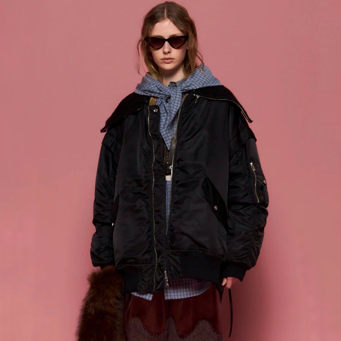 【残り一点】Multiway Knit Collar MA-1