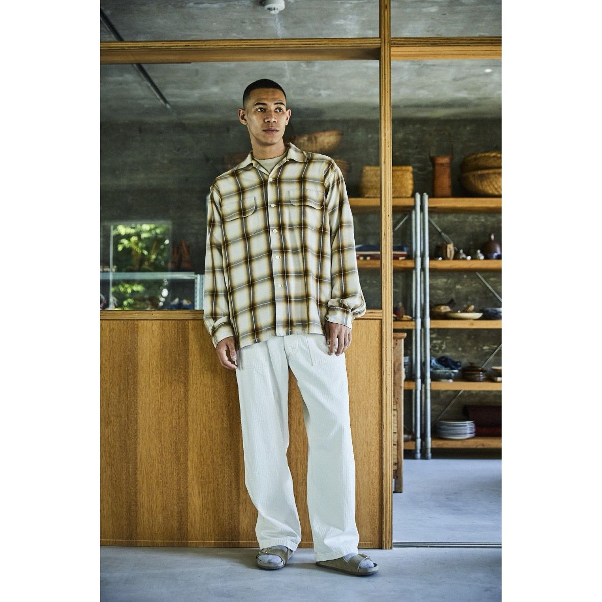 【残り一点】Ombre Check Shirt