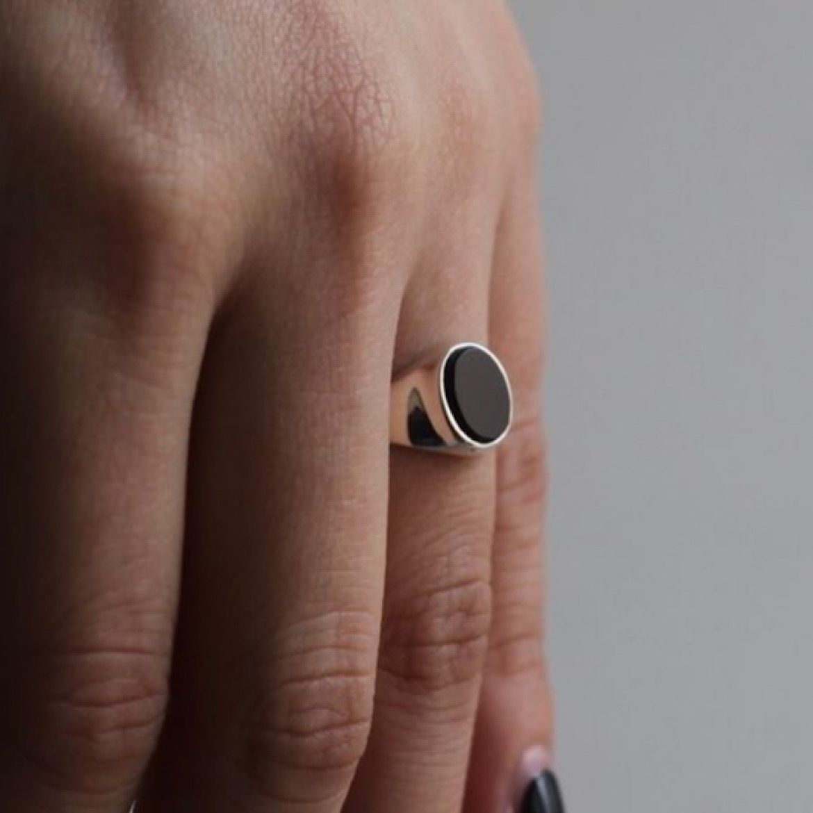 【残り一点】Signet Oval Ring S(ONYX)