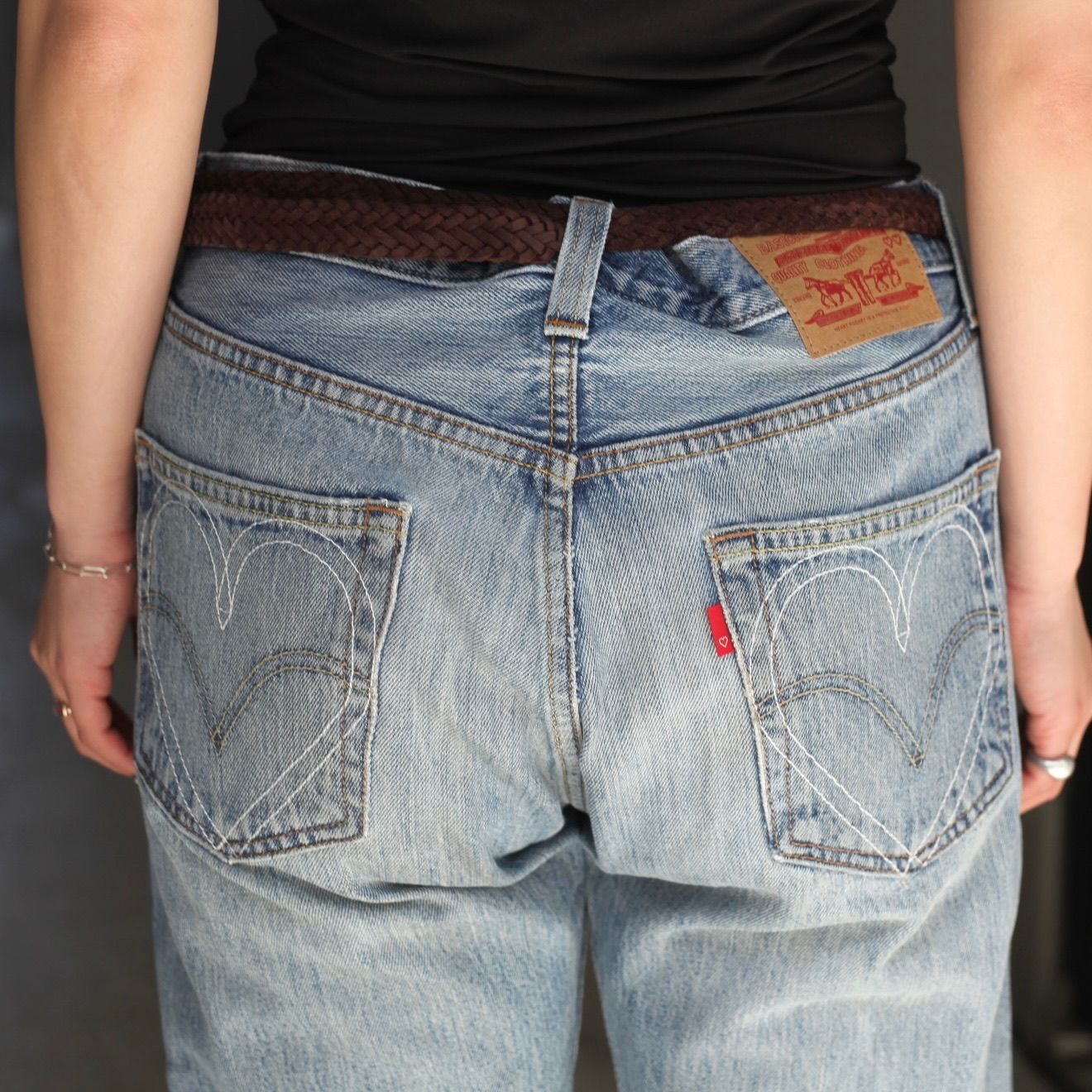 【残り一点】Vintage Levi's Heart Pocket Damage Denim_SIZE M