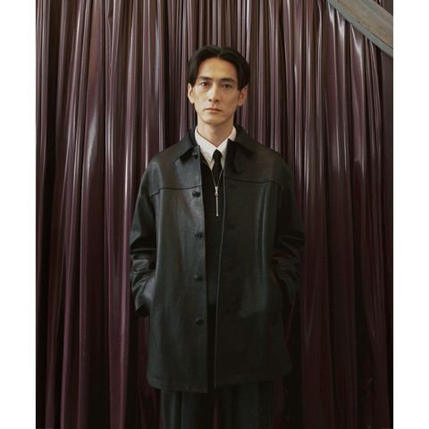【残り一点】Leather Car Coat