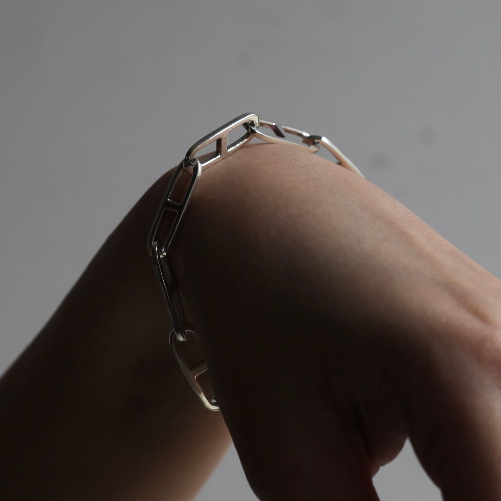 【残り一点】Flat Anchor Chain T-BAR Bracelet MEDIUM(8mm)