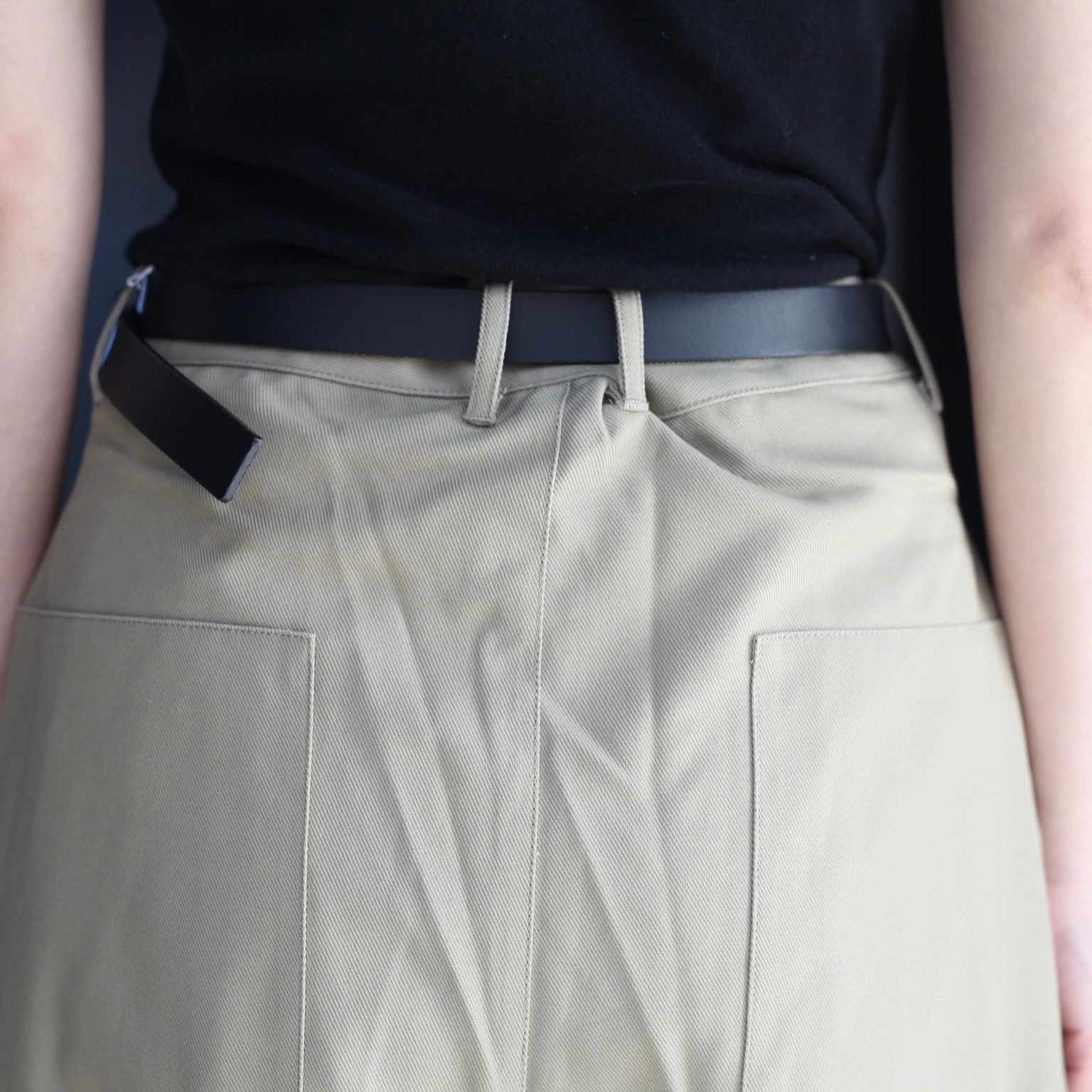 【残り一点】コットンツイルワイドパンツ