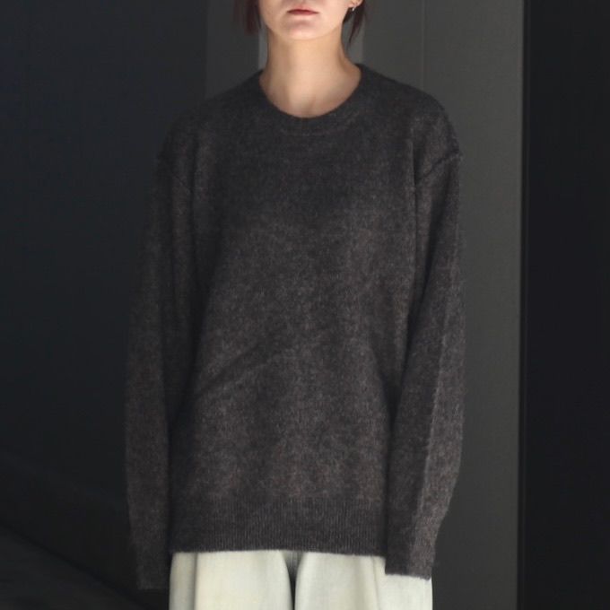 【残りわずか】Wool/Alpaca Knit Crew Neck LS