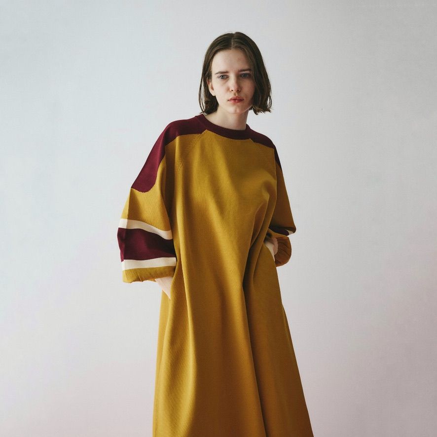 【残り一点】Bi Color Knit One Piece