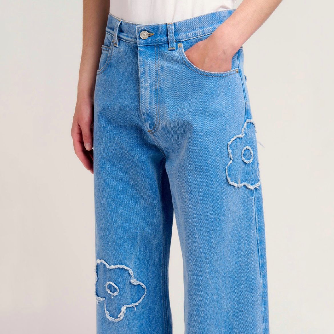 MARNI - 【残り一点】Patched Coated Organic Denim Trousers