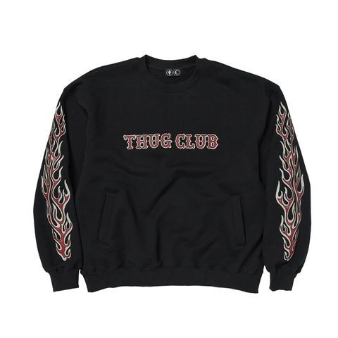 【残り一点】Leather Flame Sweatshirt