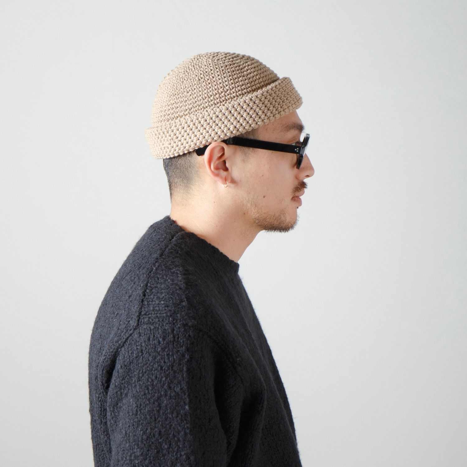 【残りわずか】Hand Knit Crusher Cap