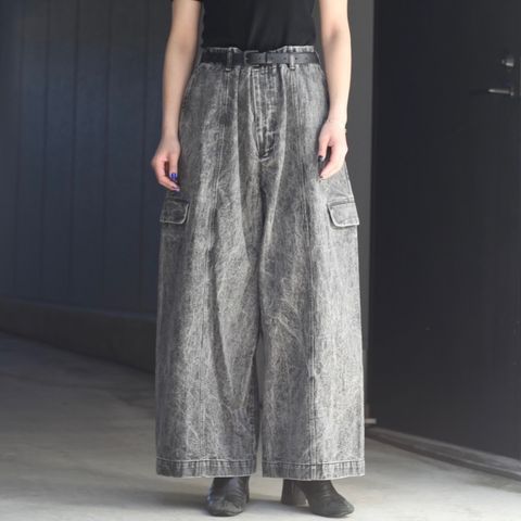 【残り一点】ピグメントプリントデニムカーゴパンツ