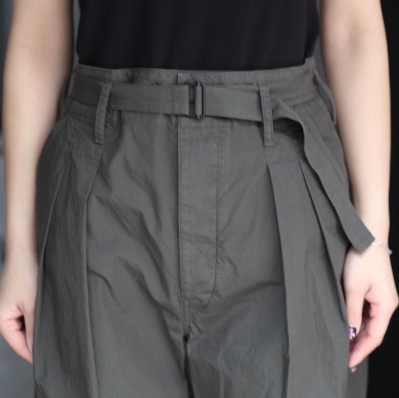 LEMAIRE - 【残りわずか】Belted Pleated Pants | ACRMTSM