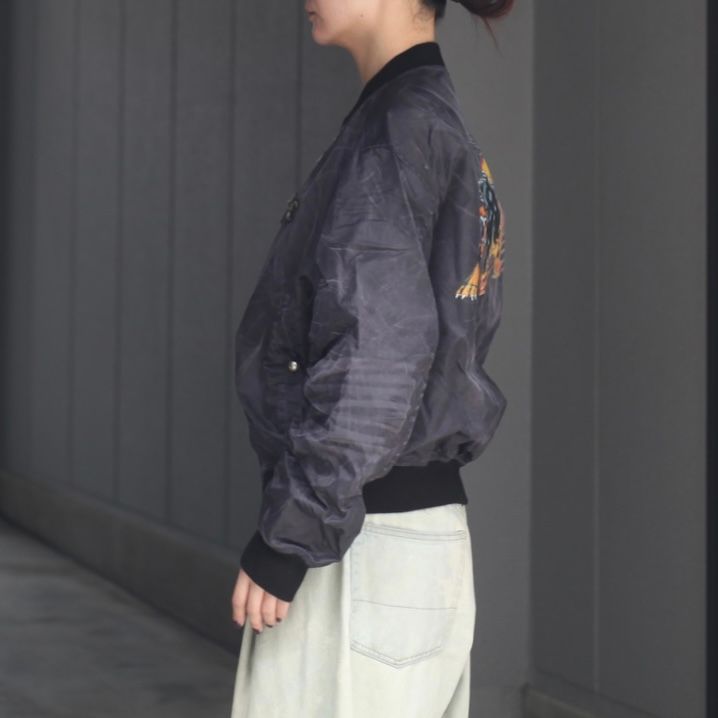【残り一点】Jamong Two Tone Washed Ma-1 Jacket