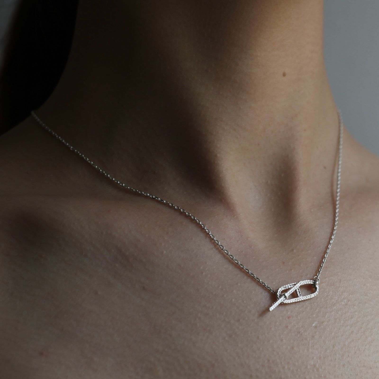 【残り一点】Cable Rope Anchor T-BAR Necklace