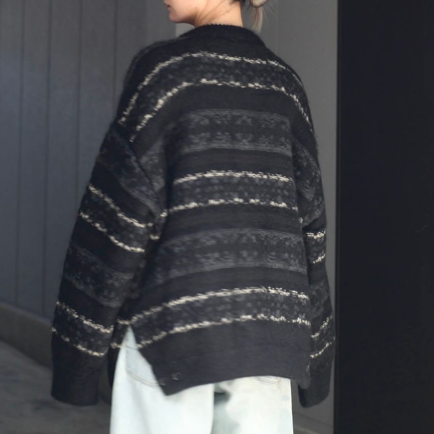 stein - 【残りわずか】Silk Mohair Fair Isle Knit Cardigan