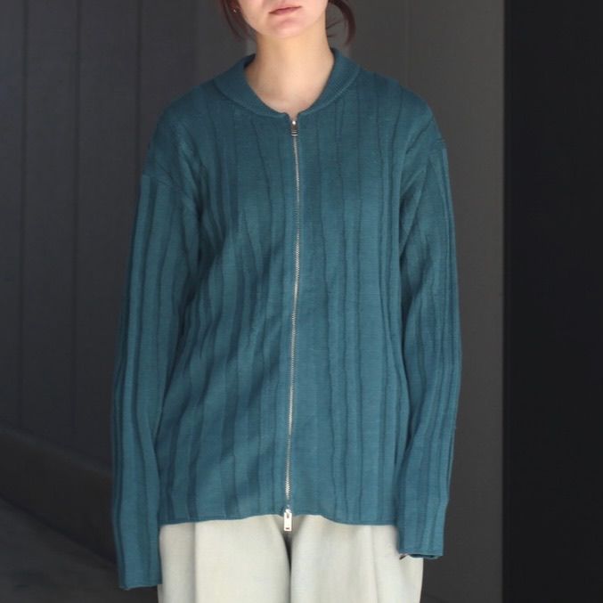 【残り一点】Random Rib Zip Knit Blouson