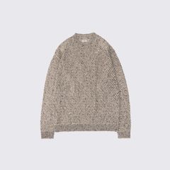 【残り一点】Mesh Knit Shirt Crewneck Sweater