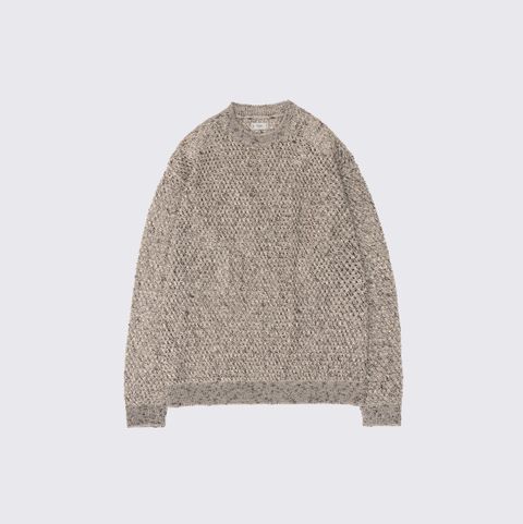 【残り一点】Mesh Knit Shirt Crewneck Sweater