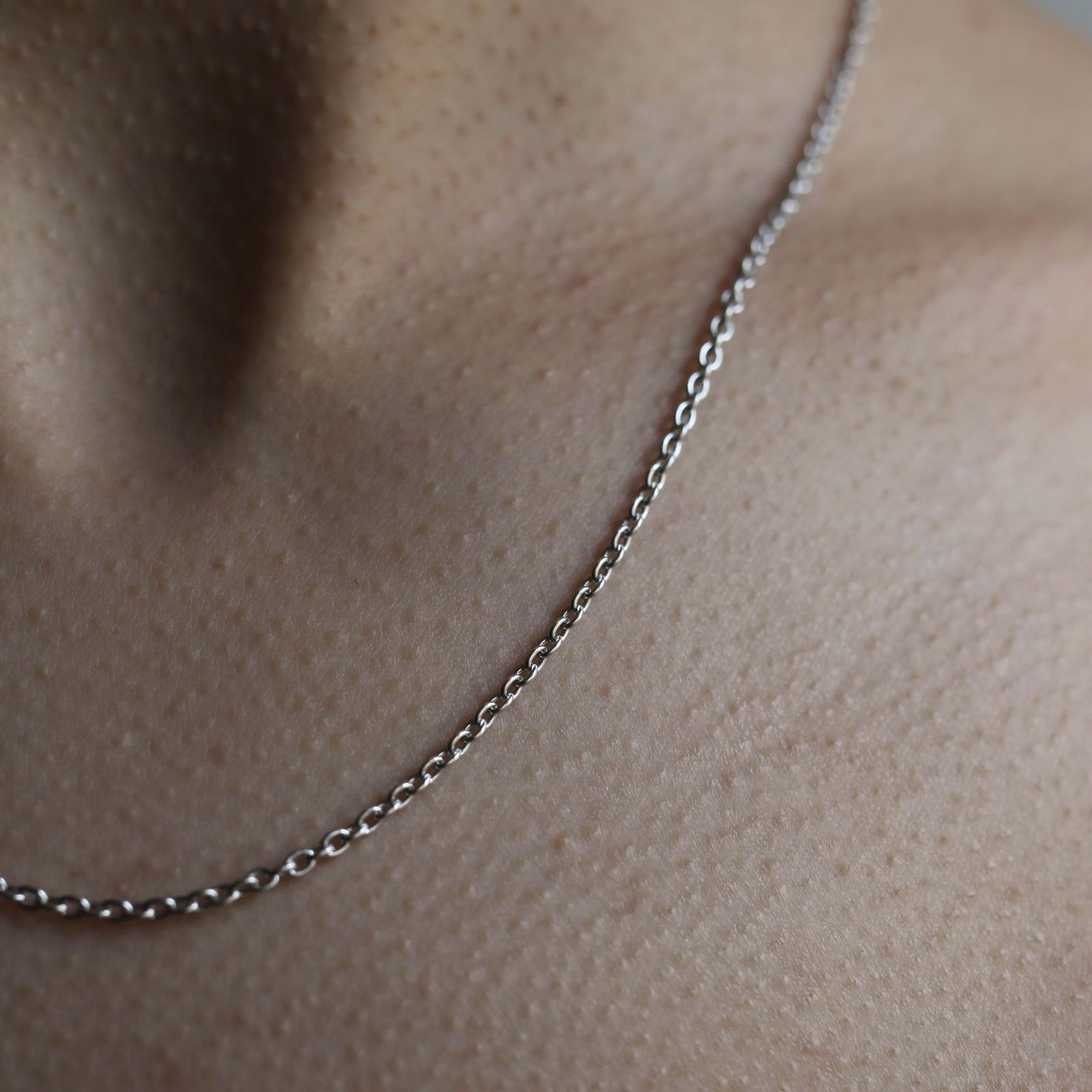 【残りわずか】Oval Chain Necklace(SILVER)