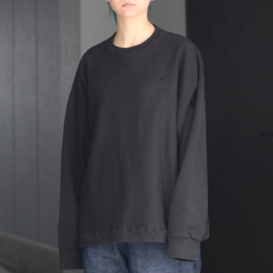 ATON - 【再販売通知受付可能】Garment Dyed Urake Oversized Pullover