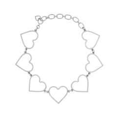 【残り一点】Gold Heart Mega Necklace(SILVER)