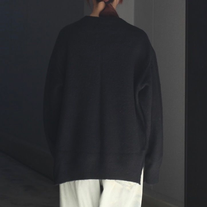 【残り一点】Wool/Alpaca Milled Knit Crew Neck LS