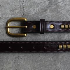 【残り一点】3/4 Clincher Belt(HAVANA×BRASS)