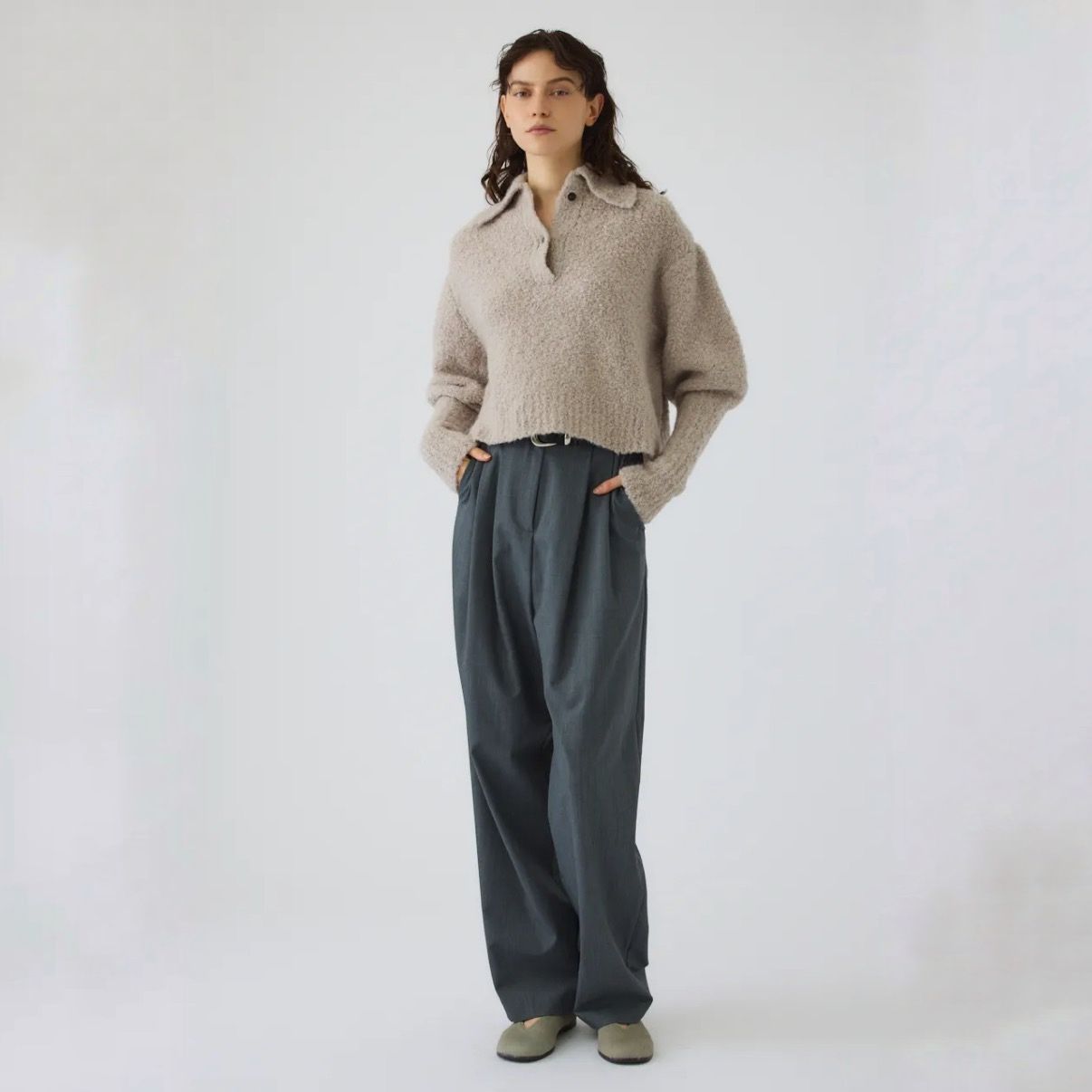 【残り一点】Boucle Short Knit