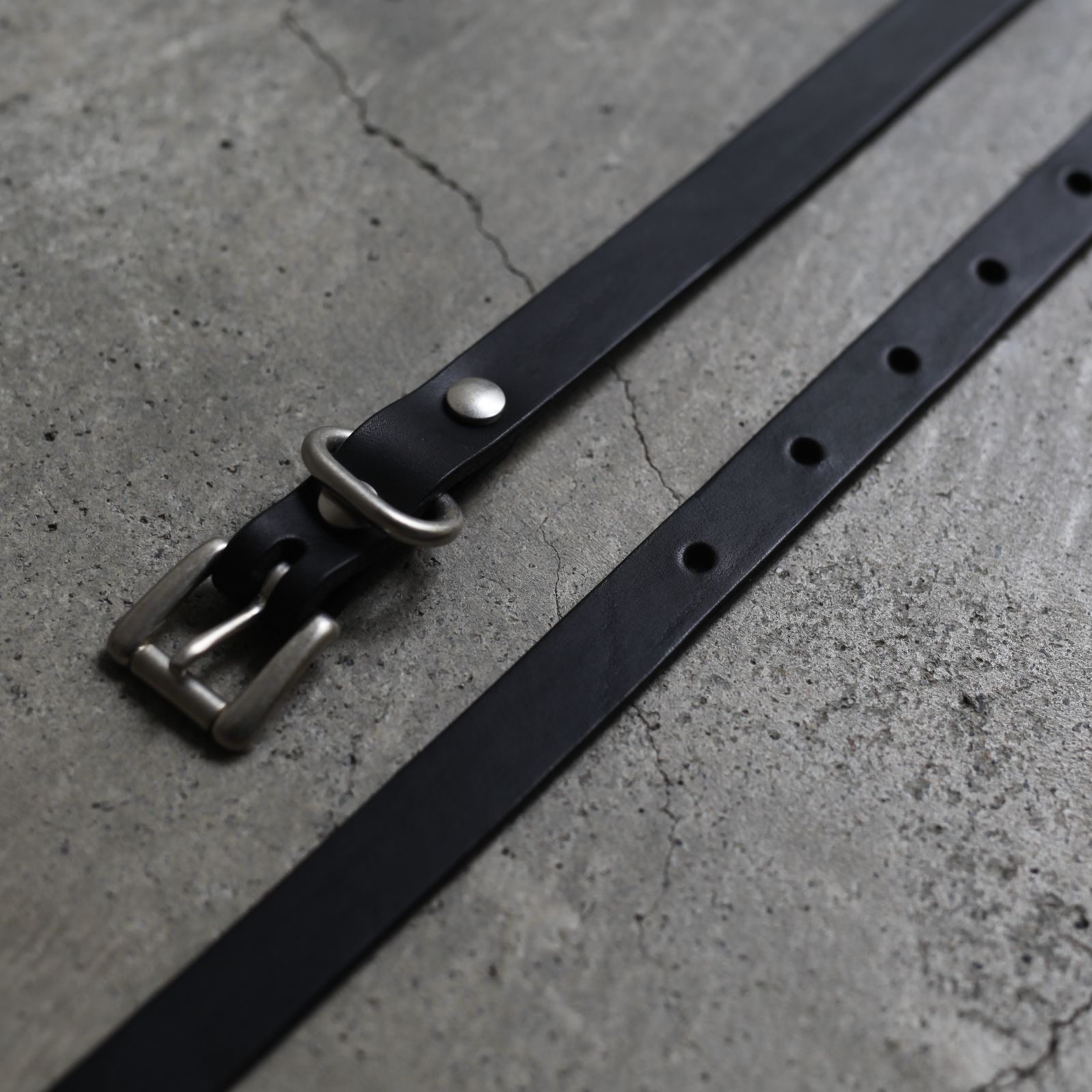 【残りわずか】Standard Belt Slim(BLACK×SILVER)
