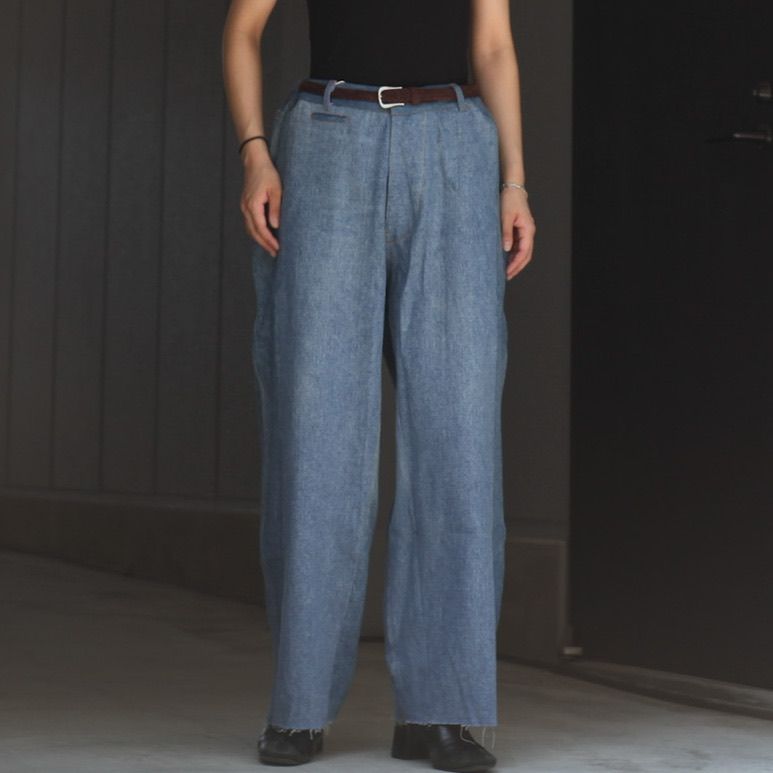 【残り一点】Reconstructed Super Baggy Slacks Denim_3(L)