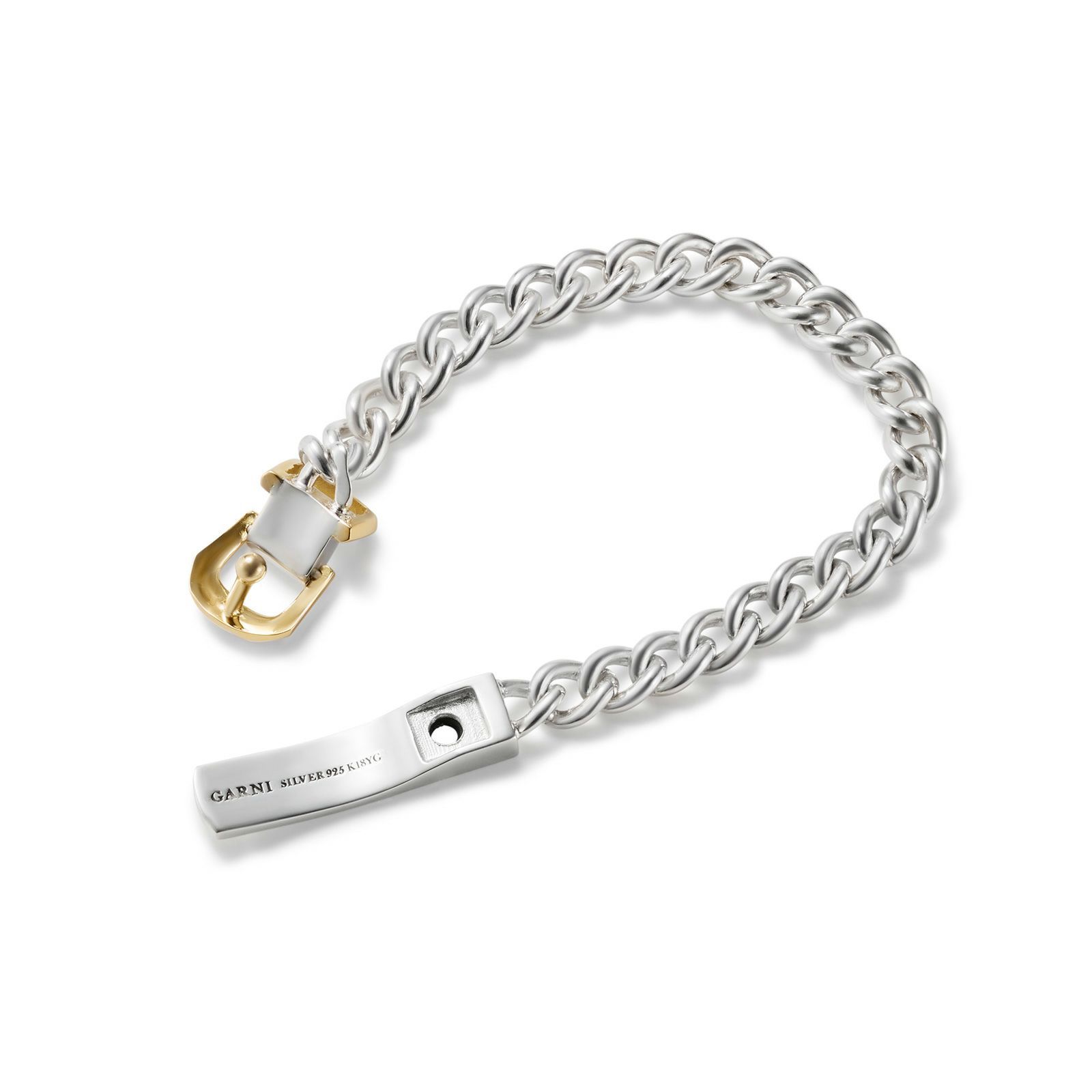 【お取り寄せ注文可能】Buckle Bracelet(SILVER×GOLD)