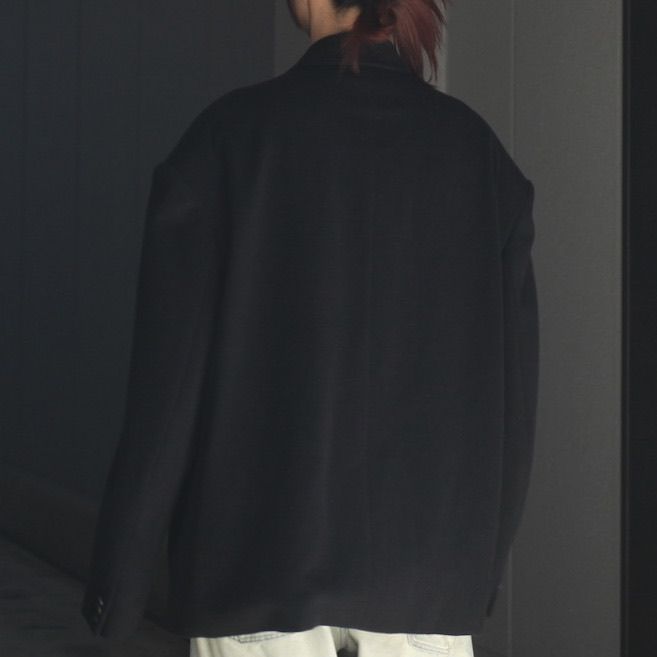 【残り一点】Round Big Shoulder Wool Cashmere Jacket
