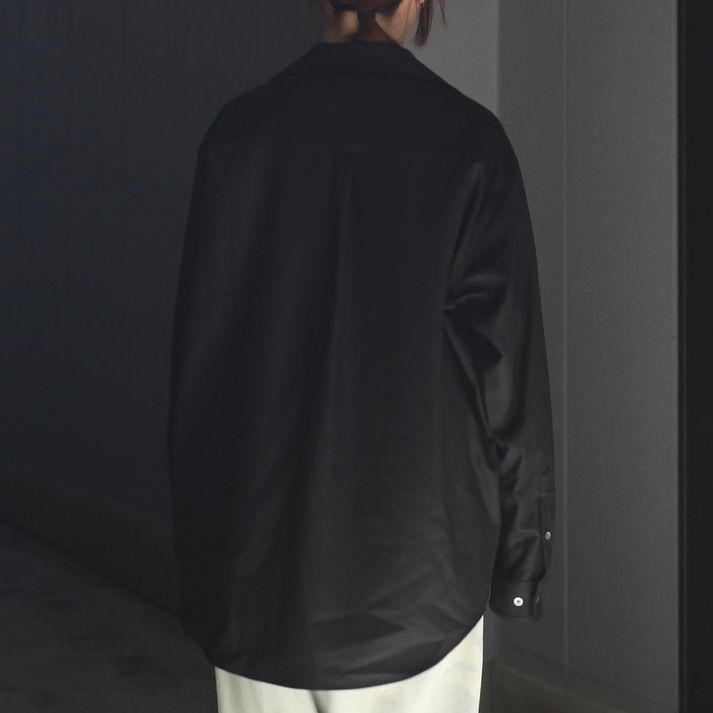 【残りわずか】Wool Flannel Oversized Skipper Shirt