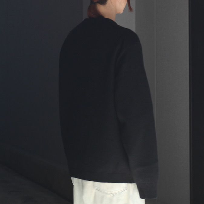 【残りわずか】Extra Fine Wool Knit Crew Neck Cardigan