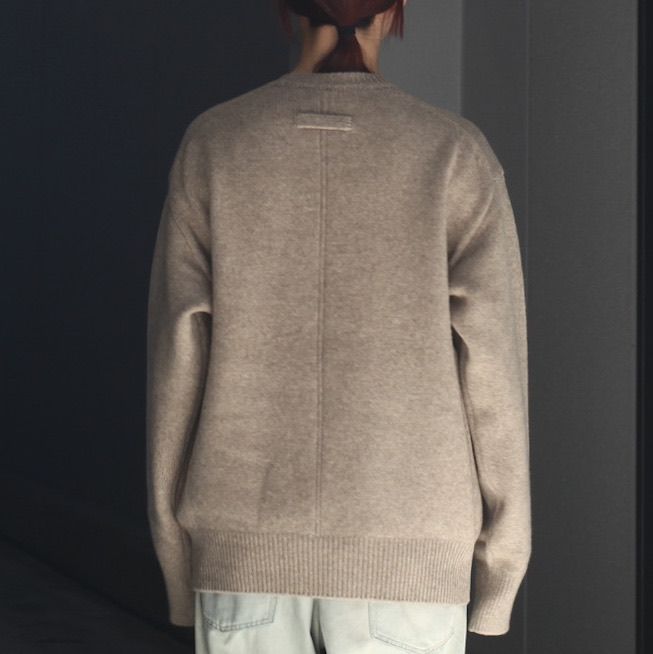 【残りわずか】Extra Fine Wool Warm Knit Crew Neck LS
