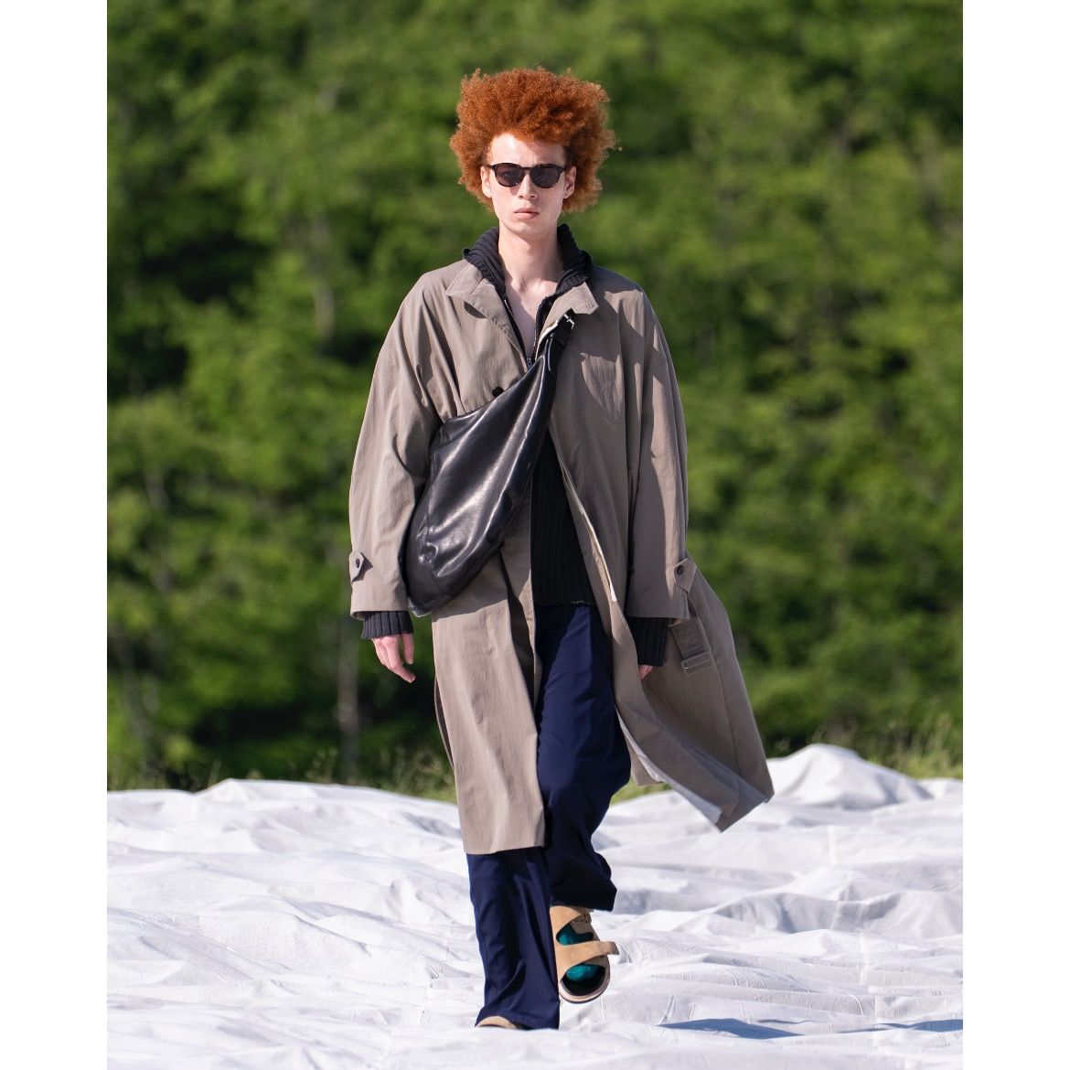 【残り一点】Wool Washer Tropical 2pleated Easy Trousers