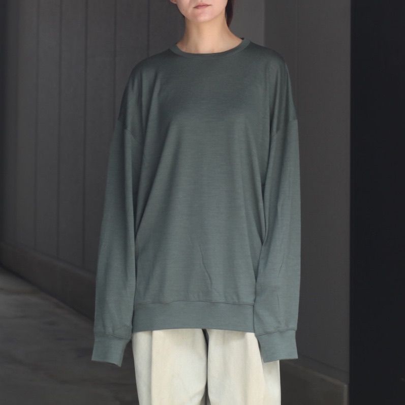 【残り一点】オーバーサイズリラックスウールL/S TEE