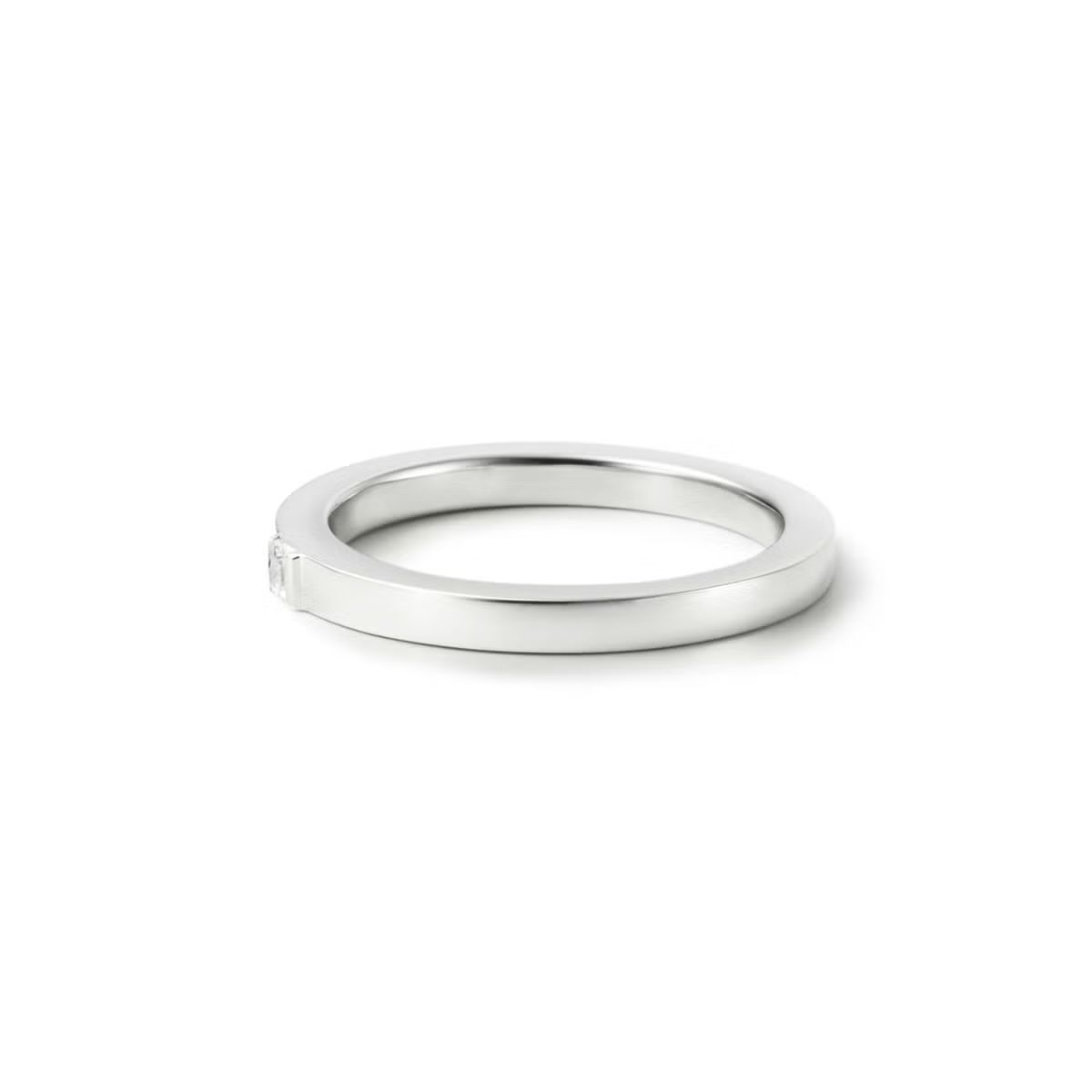 【お取り寄せ注文可能】Square Dia Ring(PLATINUM950)