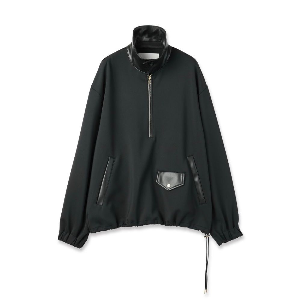 【残り一点】Double Cloth Half Zip Riders Pullover