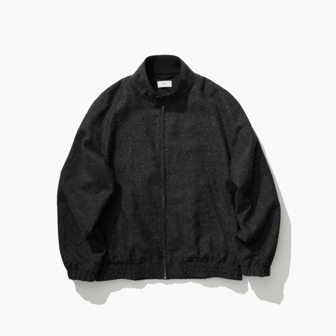 【残り一点】Alpaca Hound Tooth Harrington Jacket