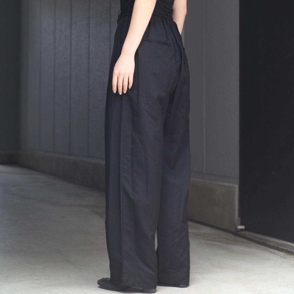 【残りわずか】Silk Cupro Twill Wide Easy Trousers