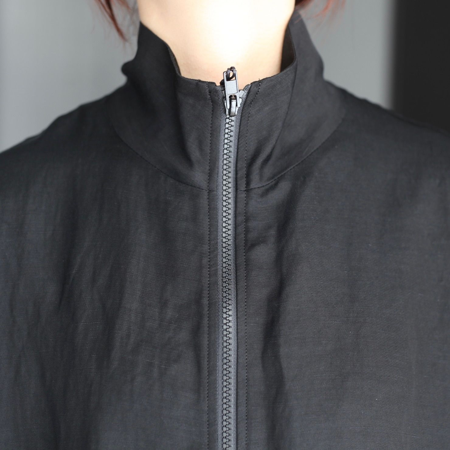 【残り一点】Vis/Li Twill Shirred Light Zip Jacket