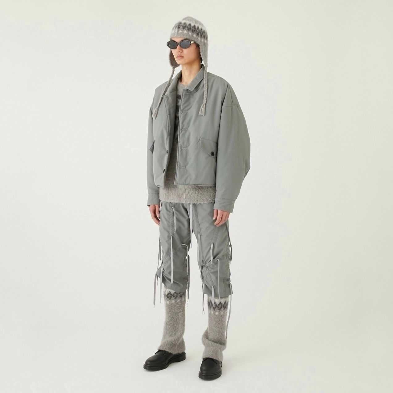【残りわずか】Heart Nordic Ear Flap Cap