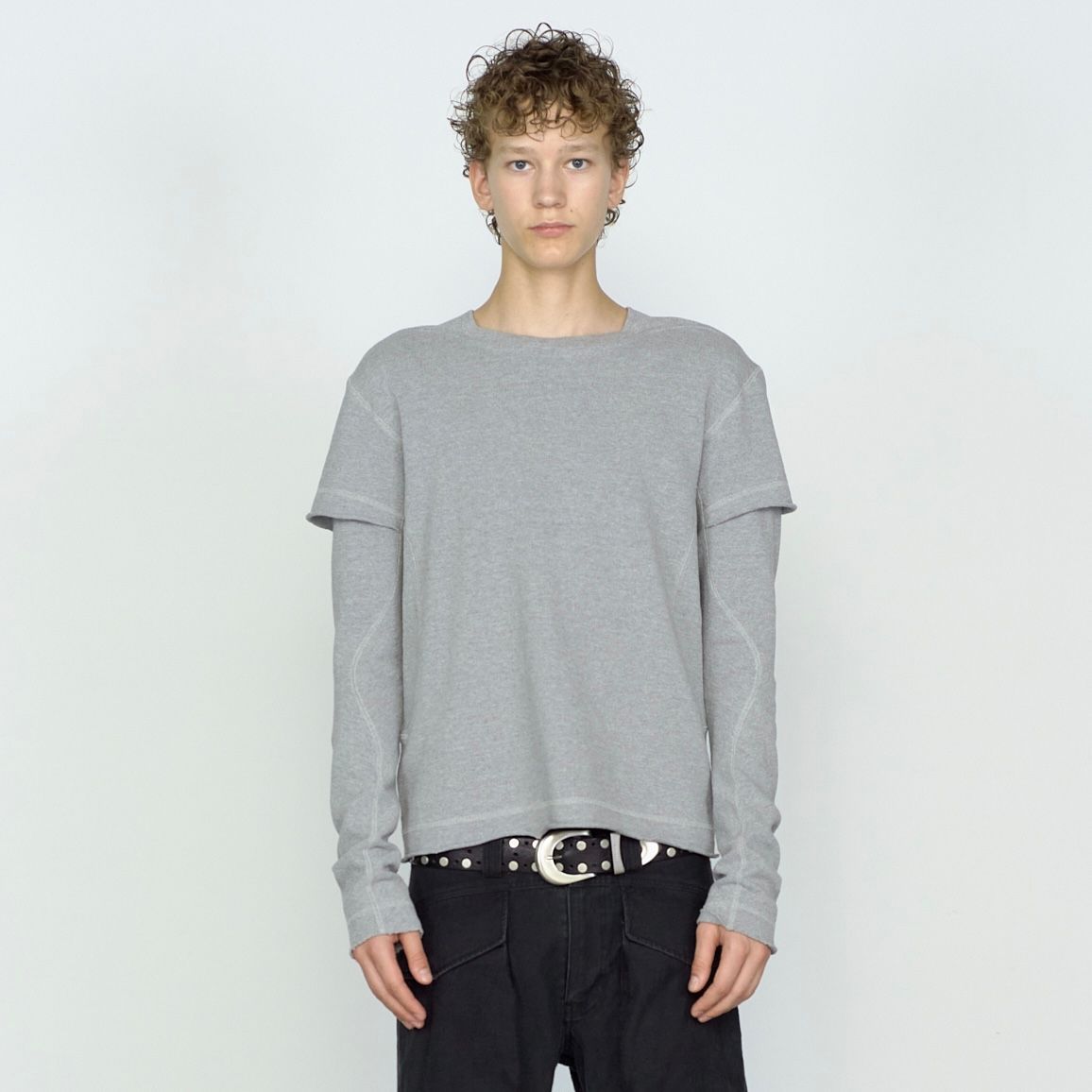 【残り一点】Panneld Layerd Sleeve T-Shirt