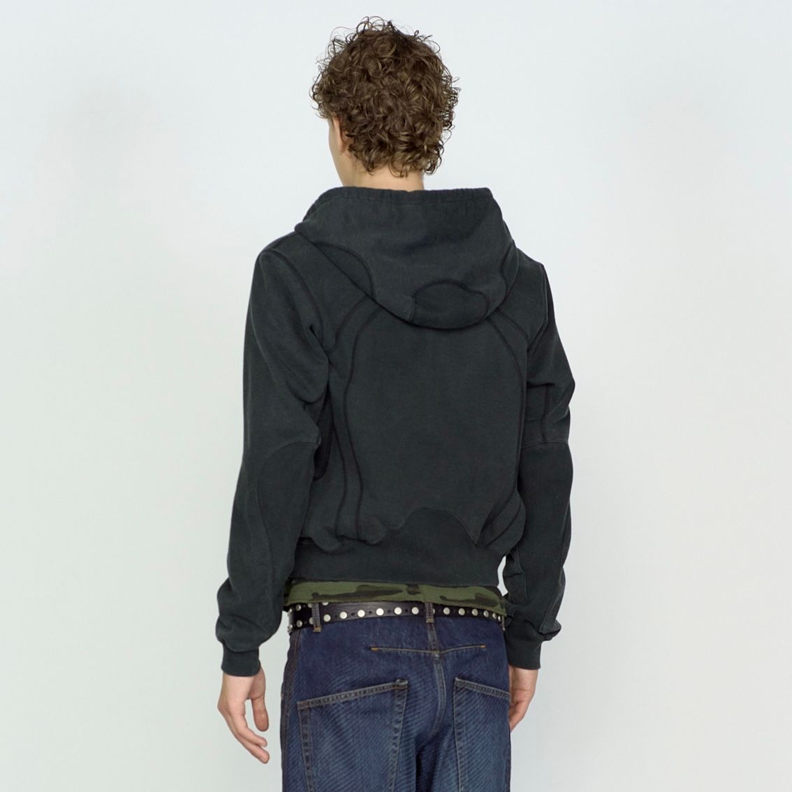 【残り一点】Paneled Zip Up Hoodie