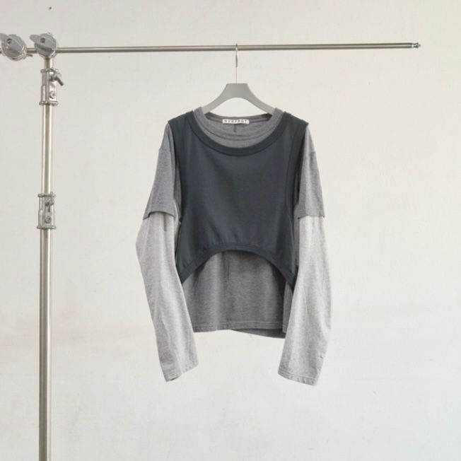 【残り一点】Panelled Multi Layerd T-Shirt