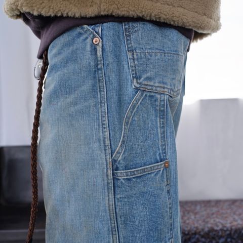 【残り一点】Faded Modern Denim Pants Double Knee