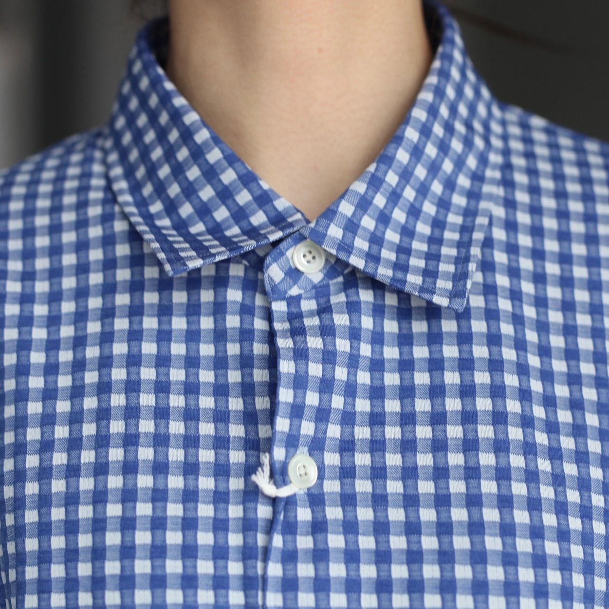 【残り一点】36G Wool Check Balise Shirt