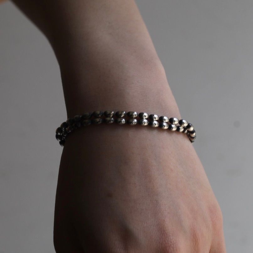 【お取り寄せ注文可能】Narrow Oval Bowl Chain W Bracelet